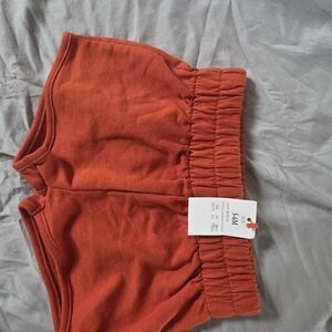 Red Toddler Elastic Waist Shorts